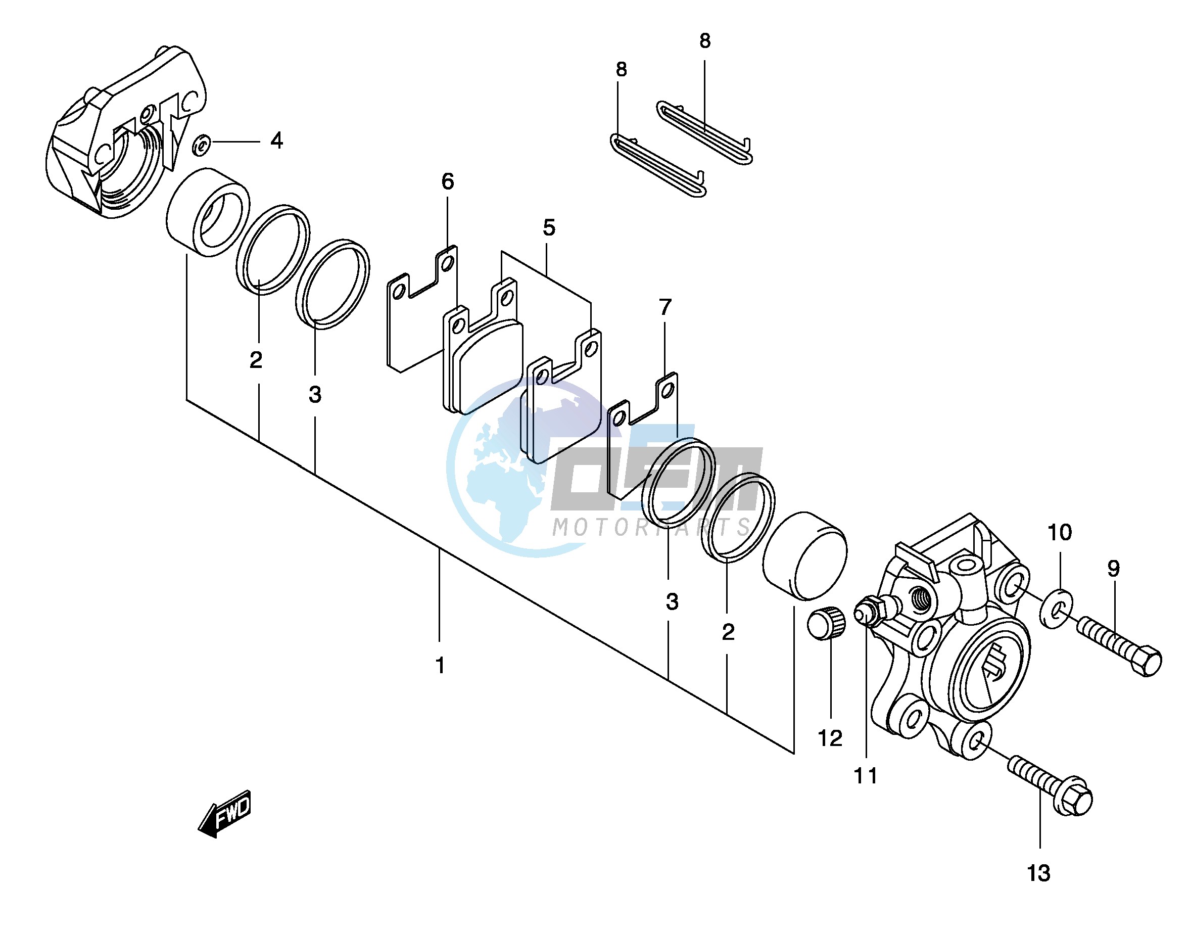 FRONT CALIPER (AJP)