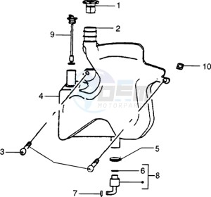 Zip 50 SP H2O Liquid cooling drawing Oil tank