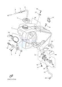 YZ250 (1SSD 1SSE 1SSF 1SSG 1SSG) drawing FUEL TANK