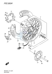 RMX450 drawing REAR WHEEL