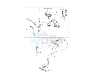 YQ AEROX 50 drawing FRONT MASTER CYLINDER 6W