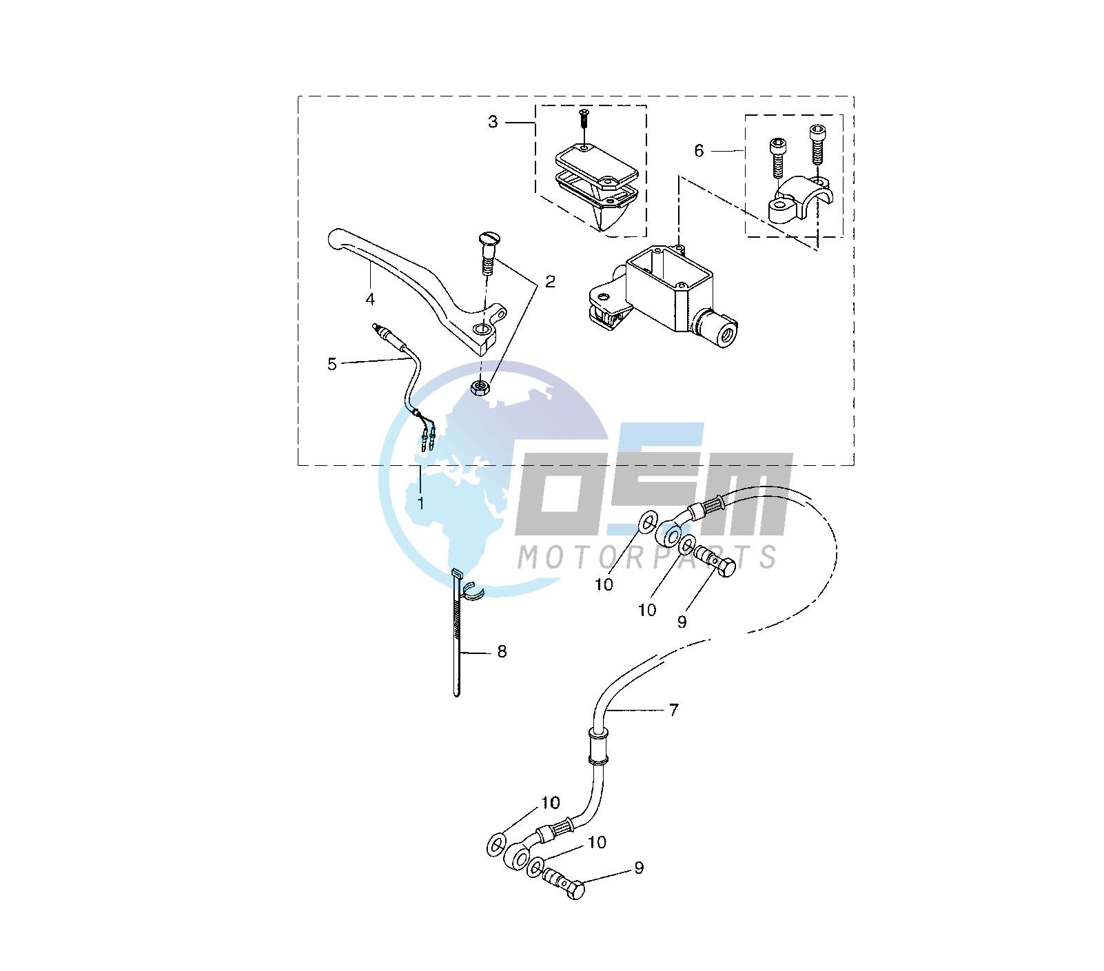 FRONT MASTER CYLINDER 6W