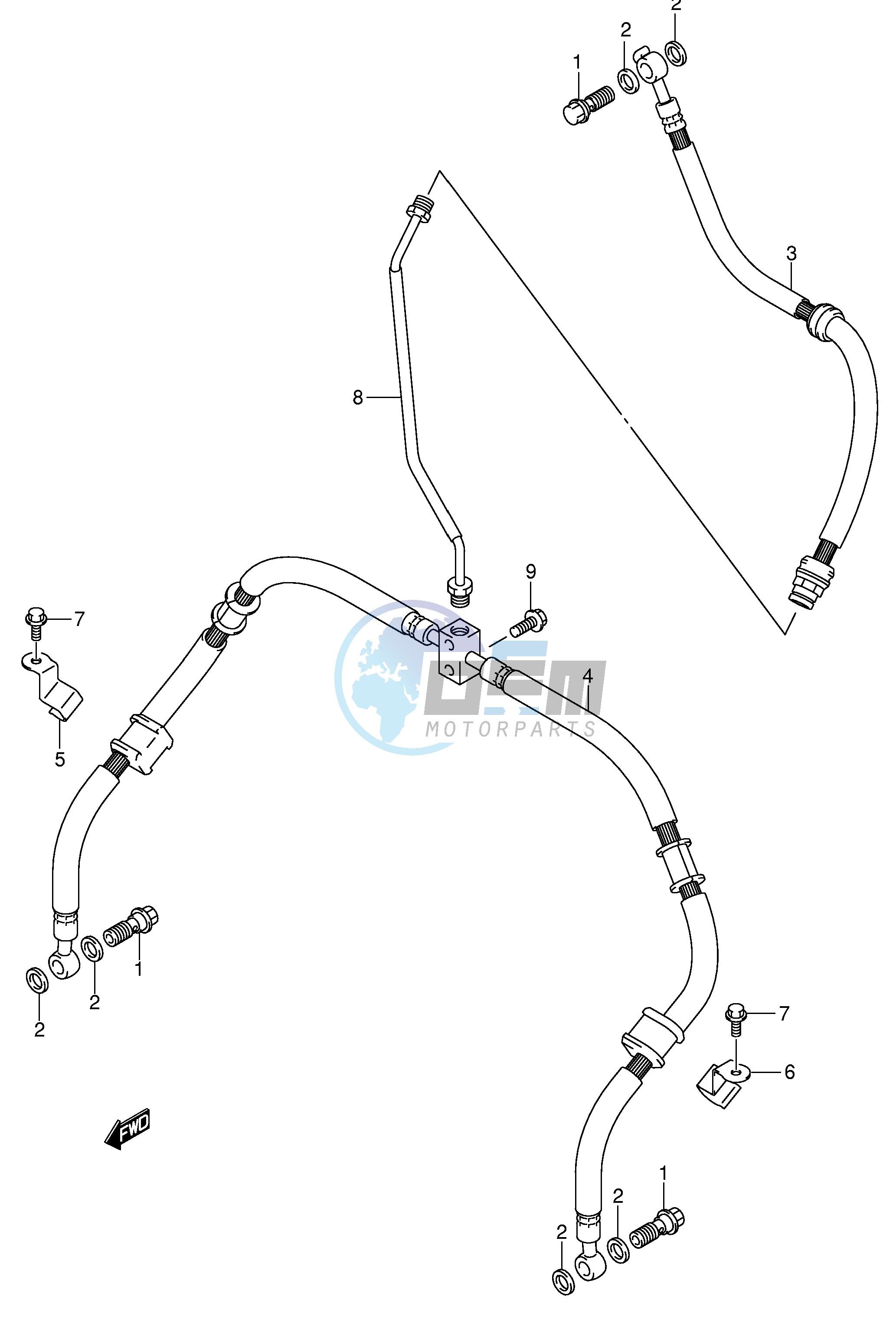 FRONT BRAKE HOSE