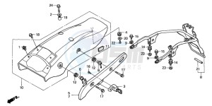 VT600CD2 drawing REAR FENDER (2)