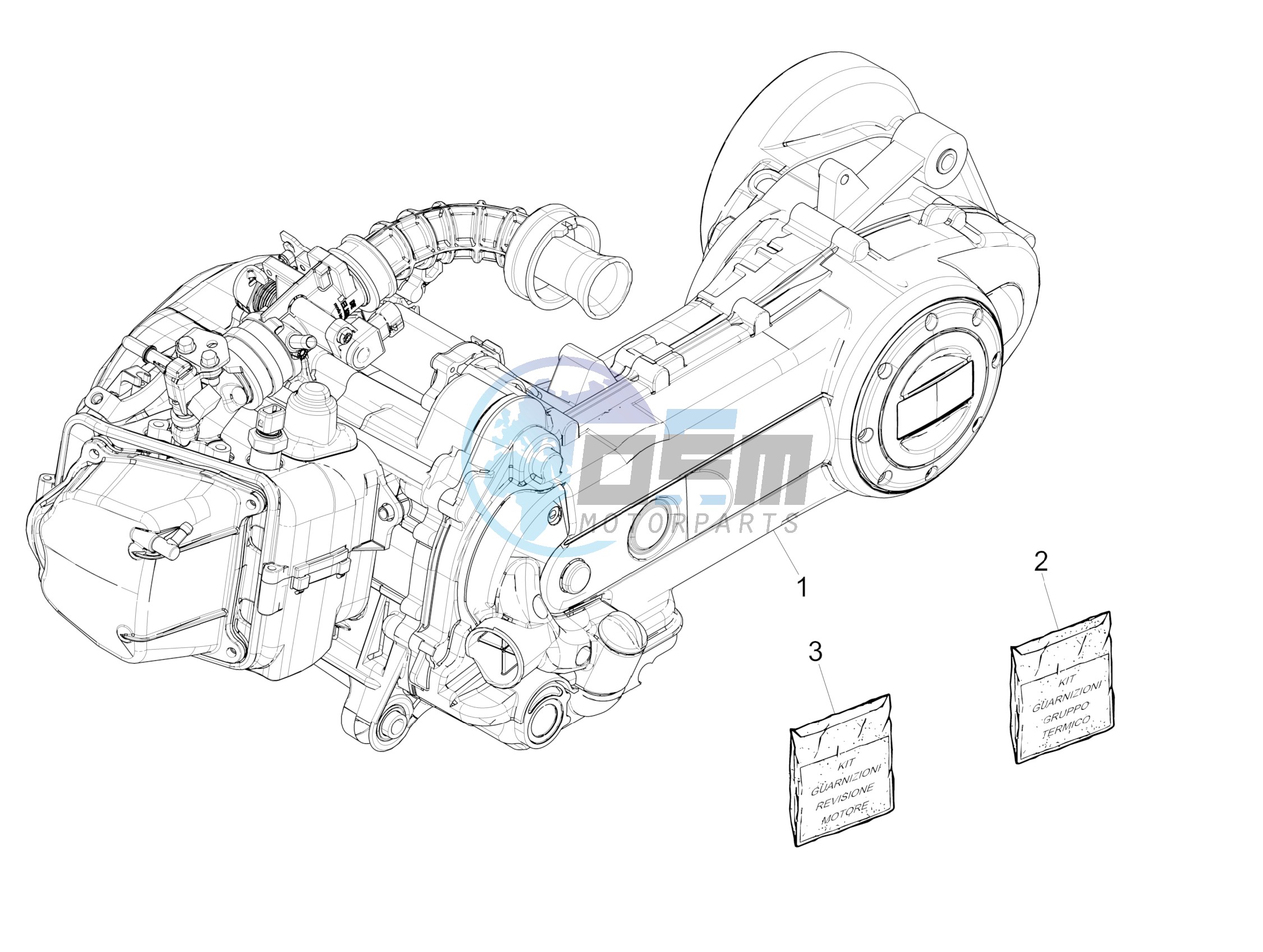 Engine, assembly