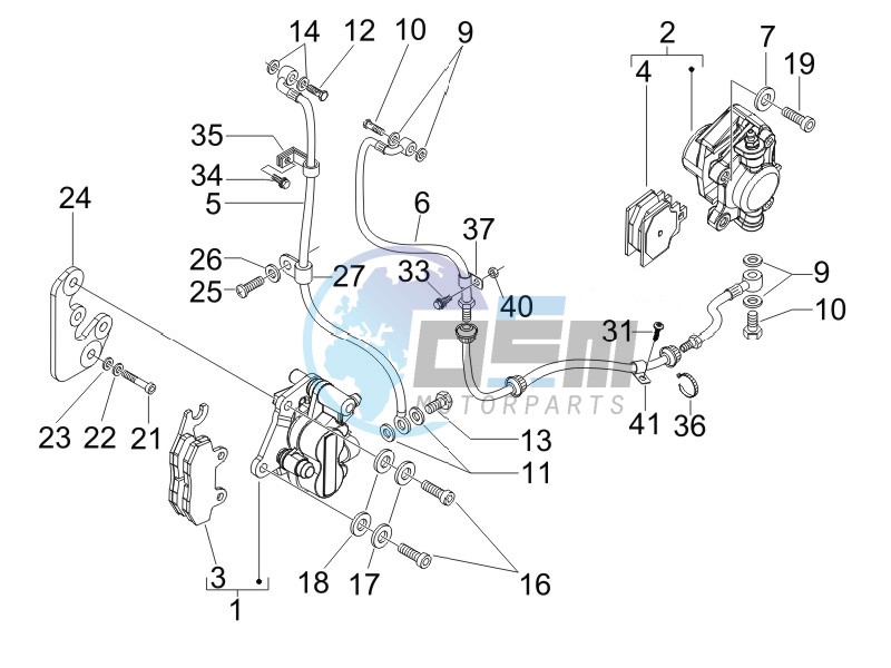 Brakes pipes - Calipers