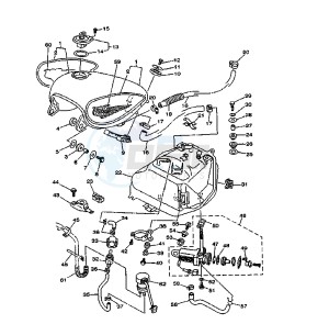 XV DX VIRAGO 535 drawing FUEL TANK