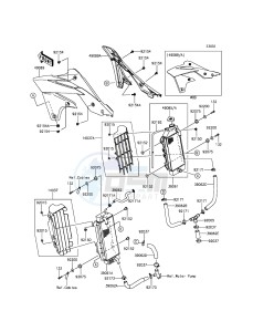 KX250F KX250ZGF EU drawing Radiator