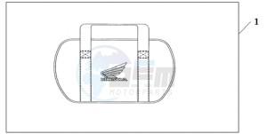 GL18009 France - (F / CMF) drawing SADDLEBAG COOLER