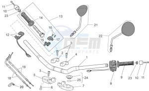 Sport 1200 1200 drawing Handlebar - Controls