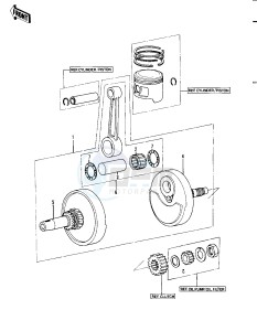 KLT 250 A [KLT250] (A1) [KLT250] drawing CRANKSHAFT -- 82 A1- -