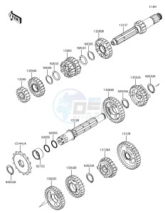 KX85-II KX85DFF EU drawing Transmission