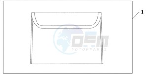 GL18009 UK - (E / AB MKH NAV) drawing INNER TRUNK POUCH