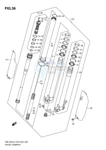 RM-Z250 (E03) drawing FRONT DAMPER