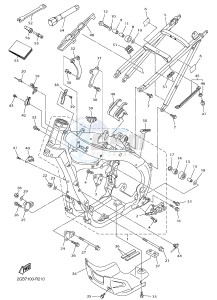 WR250F (2GB7 2GB8 2GB9) drawing FRAME