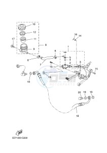 YZF-R125 R125 (5D7J 5D7J 5D7J) drawing REAR MASTER CYLINDER