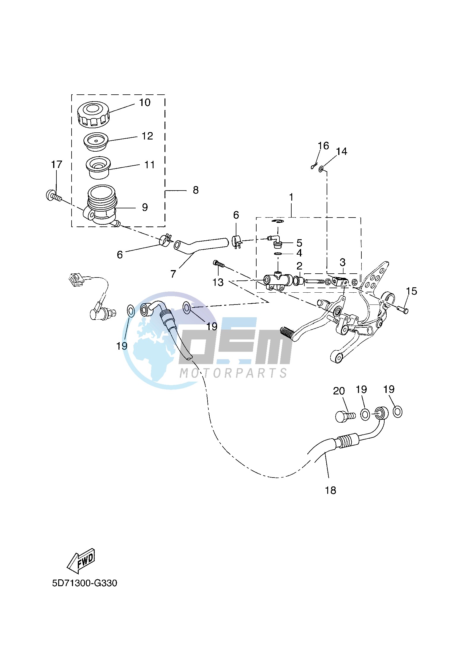 REAR MASTER CYLINDER