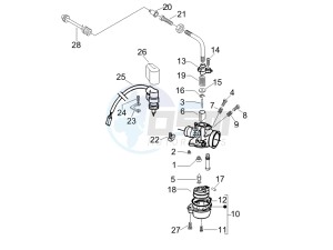 S 50 2T (25 Kmh) B-NL drawing Carburetor components