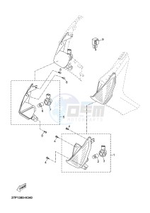 X-MAX125 XMAX 125 EVOLIS 125 (2ABB 2ABB) drawing FLASHER LIGHT