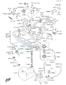 JS 650 A [650 SX] (A3-A4) [650 SX] drawing FUEL TANK