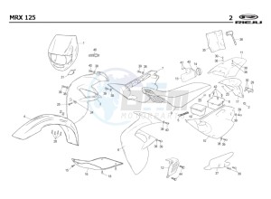 MRX-125-4T-BLUE drawing COWLING