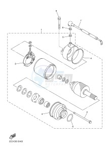 XJ6NA XJ6S 600 DIVERSION (S-TYPE) (36BH 36BJ) drawing STARTING MOTOR