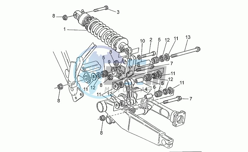 Rear shock absorber