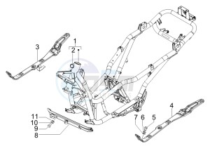 X7 125 ie Euro 3 drawing Frame bodywork