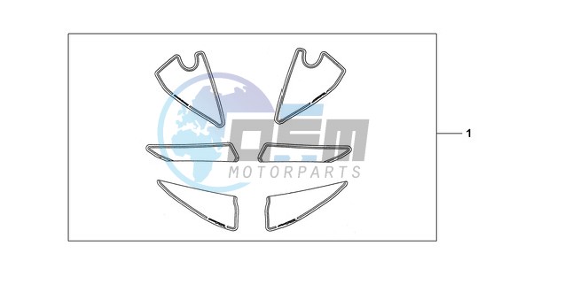 KIT, RACING STICKER