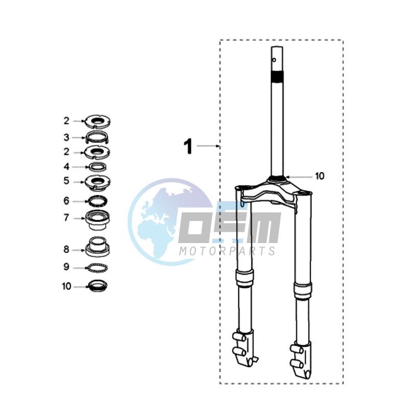 FRONT FORK / STEERINGHEAD