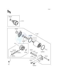 JH 750 G [XI SPORT] (G1-G2) [XI SPORT] drawing STARTER MOTOR