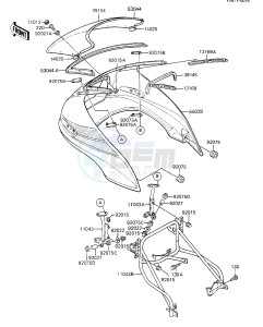 ZX 1100 A [GPZ] (A1-A2) [GPZ] drawing FAIRING -- ZX1100-A1- -