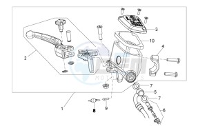 Dorsoduro 750 Factory - ABS drawing Front master cilinder I