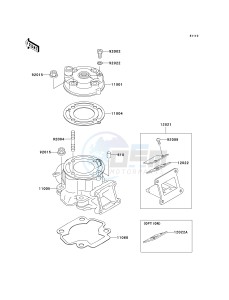 KX 65 A (A6) A6 drawing CYLINDER HEAD_CYLINDER