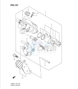 VL800 drawing FRONT CALIPER