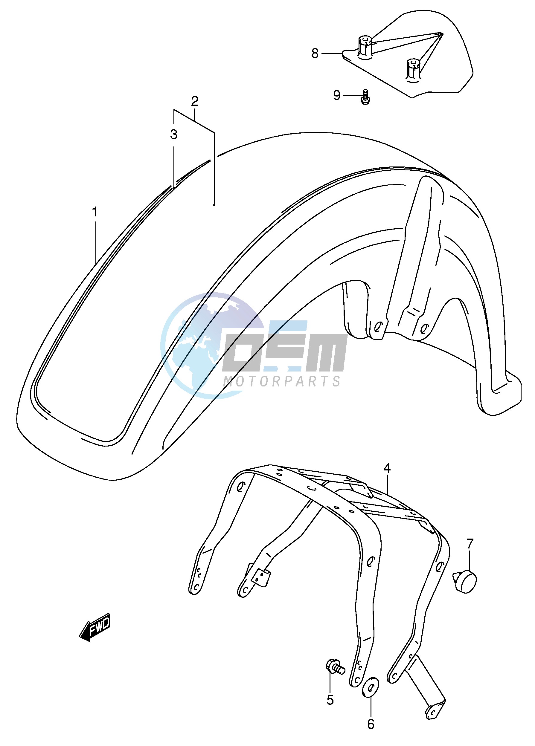 FRONT FENDER (MODEL K1)