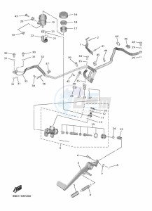 YZF600 YZF-R6 RaceBASE (BN6P) drawing REAR MASTER CYLINDER