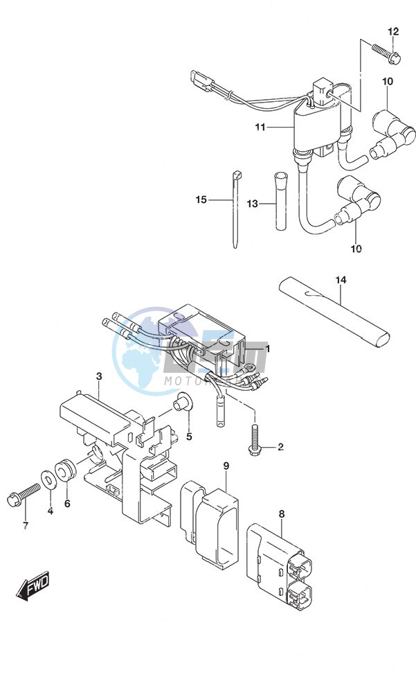 Rectifier/Ignition Coil Non-Remote Control