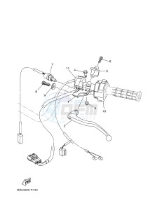 YFM450FWB YFM45KDHJ KODIAK 450 (BJ56) drawing HANDLE SWITCH & LEVER