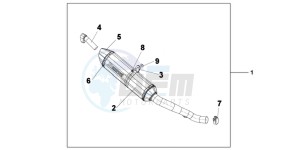 VFR1200XDC drawing TITANIUM SLIPON