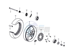 HD 125 EVO drawing FRONT WHEEL / BRAKE DISC