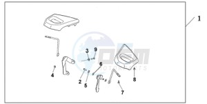 GL18009 SI / AB NAV - (SI / AB NAV) drawing PASSENGER ARMREST