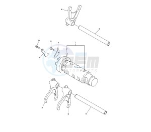 XJ6-S DIVERSION 600 drawing SHIFT CAM AND FORK