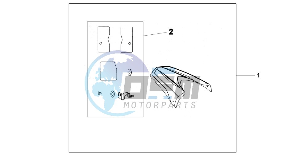 REAR SEAT COWL NH-A84P