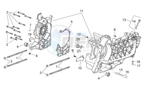 Scarabeo 125-200 e2 (eng. piaggio) drawing Crankcase