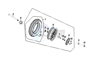 FIDDLE III 50 45KMH (L8) EU EURO4 drawing FRONT WHEEL