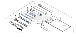 CB250 drawing TOOLS