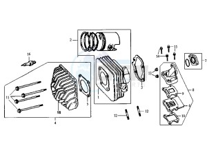 RED DEVIL - 50 cc drawing CYLINDER HEAD