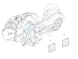 LIBERTY IGET 50 4T 3V NO ABS (NAFTA) drawing Engine, assembly