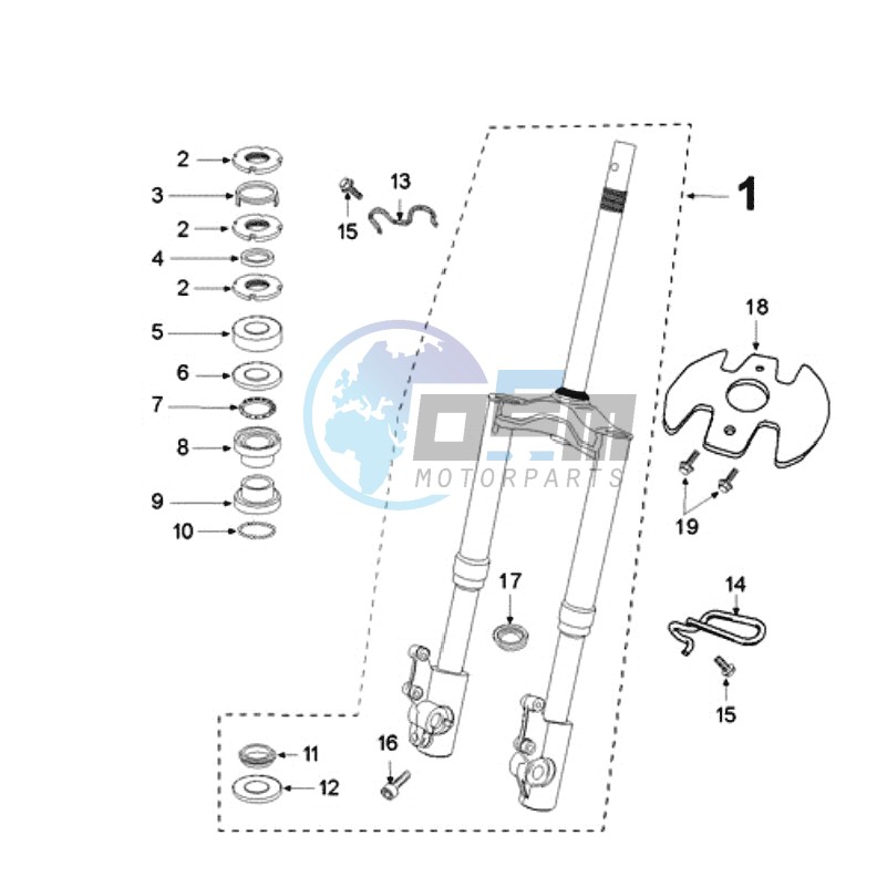 FRONT FORK / STEERINGHEAD